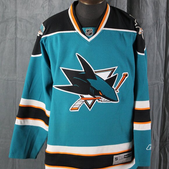 San Jose Sharks Jersey (Retro) - 2000s Away Jersey by Reebok - Men's XL - Picture 1 of 8